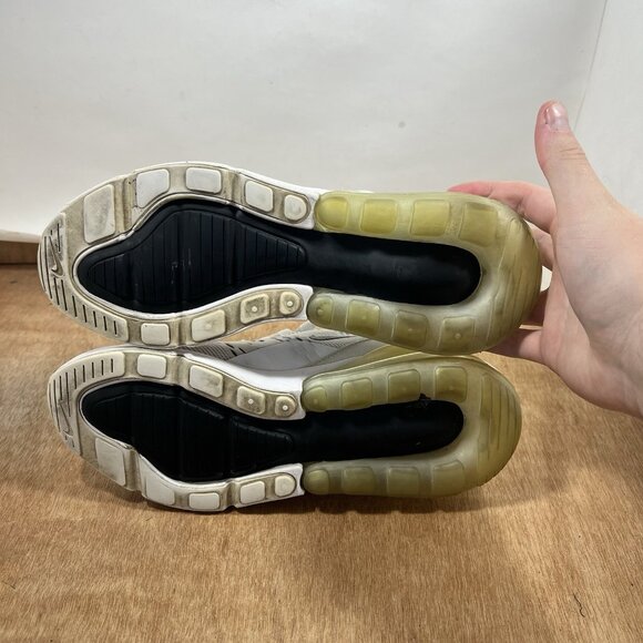 Nike Air Max 270 Women's Size 8 AH6789-100 White Black Running Athletic Shoes - Picture 7 of 9